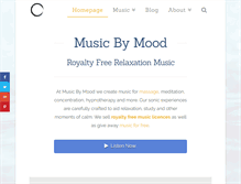 Tablet Screenshot of musicbymood.com